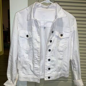 White jean jacket